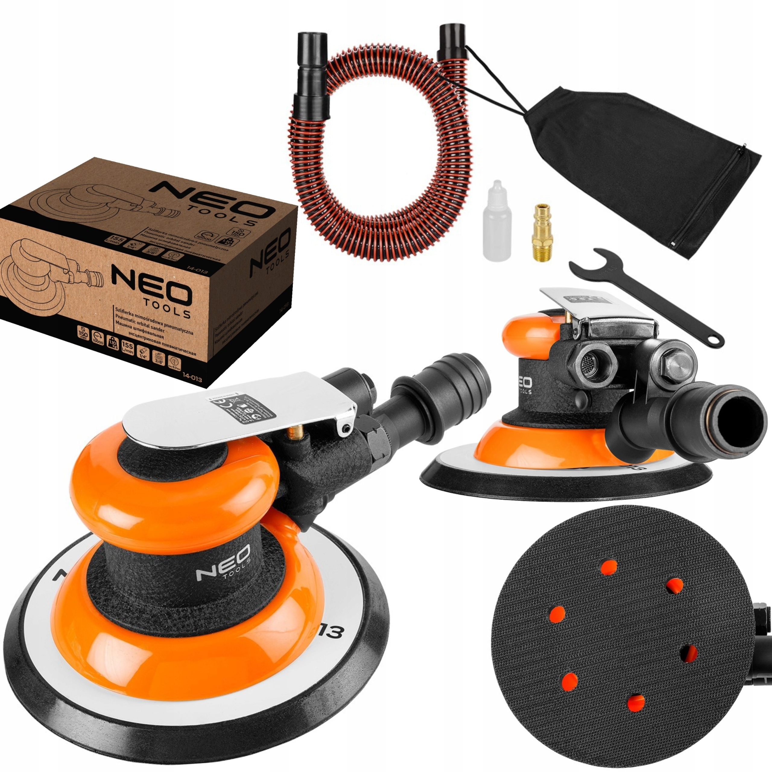 NEO ПНЕВМАТИЧНИЙ ЕКСЦЕНТРИКОВИЙ ШЛІФУВАЛЬНИЙ ВЕРСТАТ 150 ММ