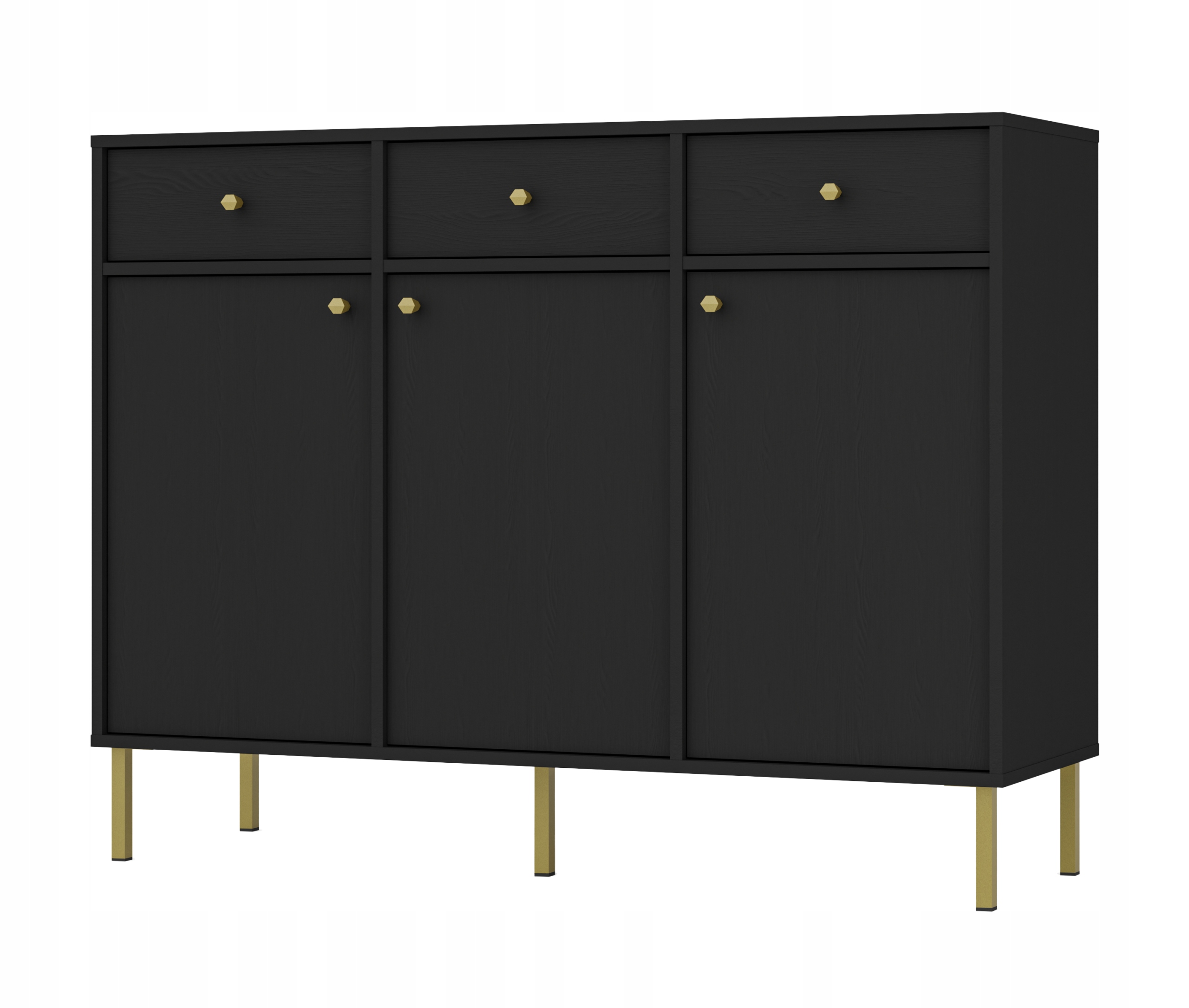 Elegantní velká komoda Moderní Oslo s vysokými nohami do obývacího pokoje