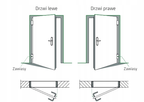 DRZWI ZEWNĘTRZNE ANTRACYT białe 140 dwuskrzydłowe Grubość drzwi 55 mm