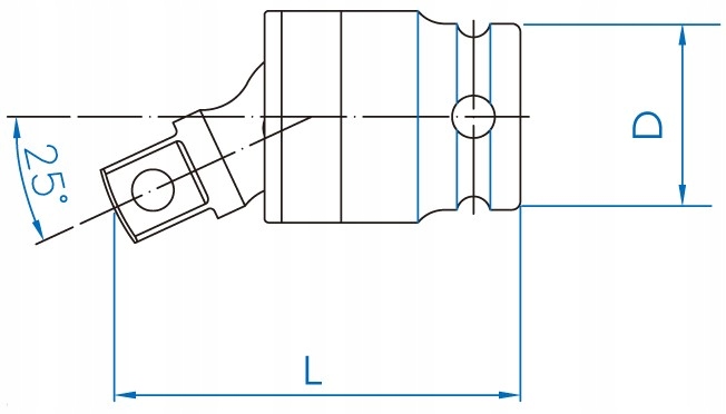 KING TONY Przegub kulisty udarowy klucz 3/4 114mm Kod producenta 6797P