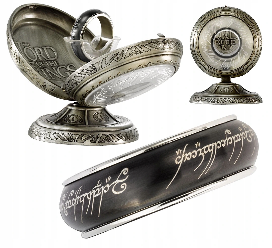 Jeden prsten rotující, nerezová ocel (černý), Pán prstenů 15182