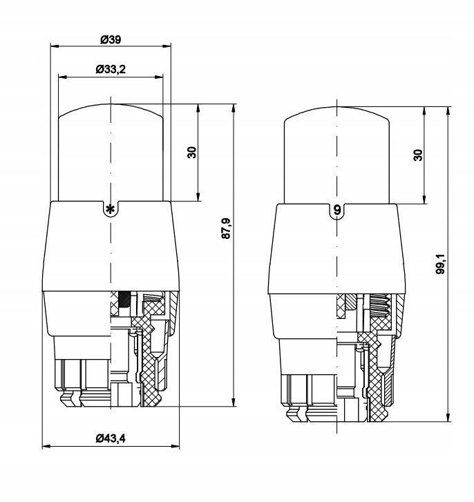 Głowica termostatyczna RA-N, Click Prestige biała EAN (GTIN) 5901549219470