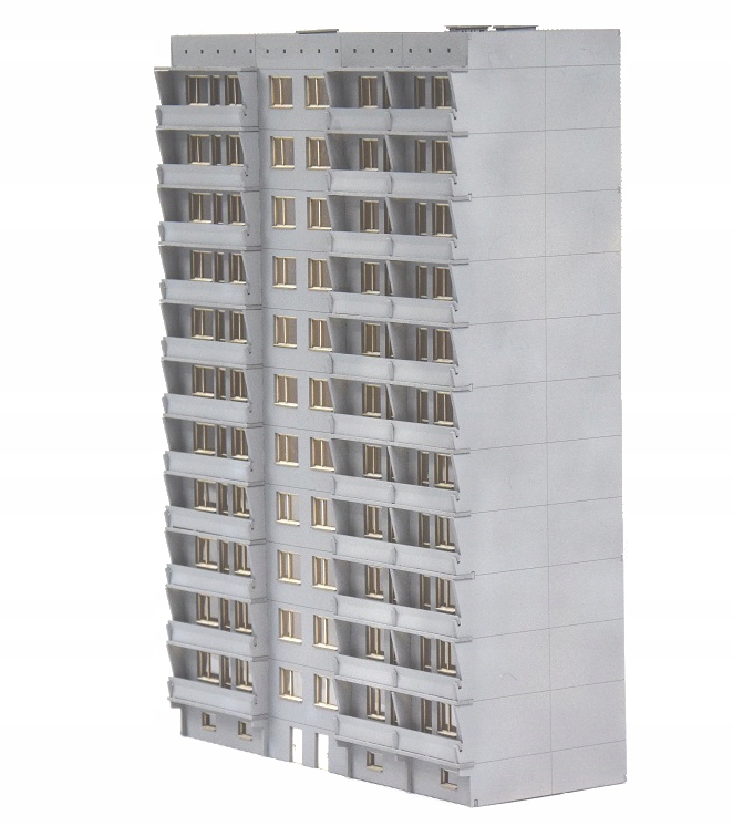 Desetipodlažní blok typ: A 1:87