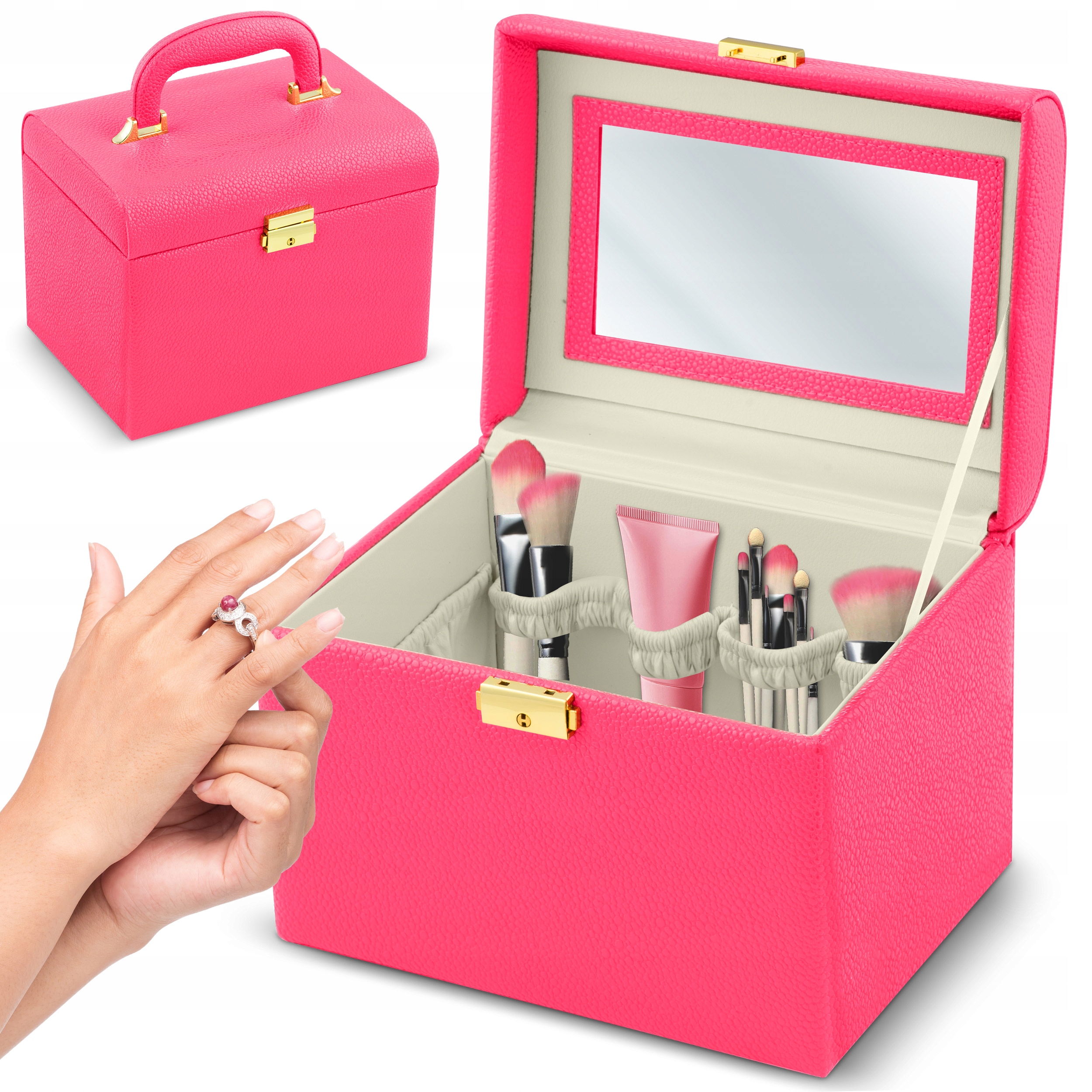 Pouzdro na kosmetiku Massido MS-706 růžové