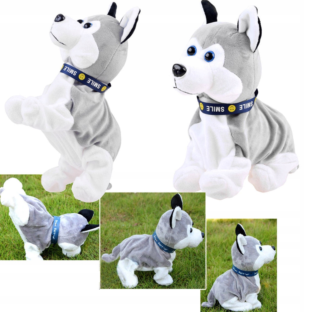 

Interaktywny Piesek Husky Reaguje Na Dotyk Dziecka