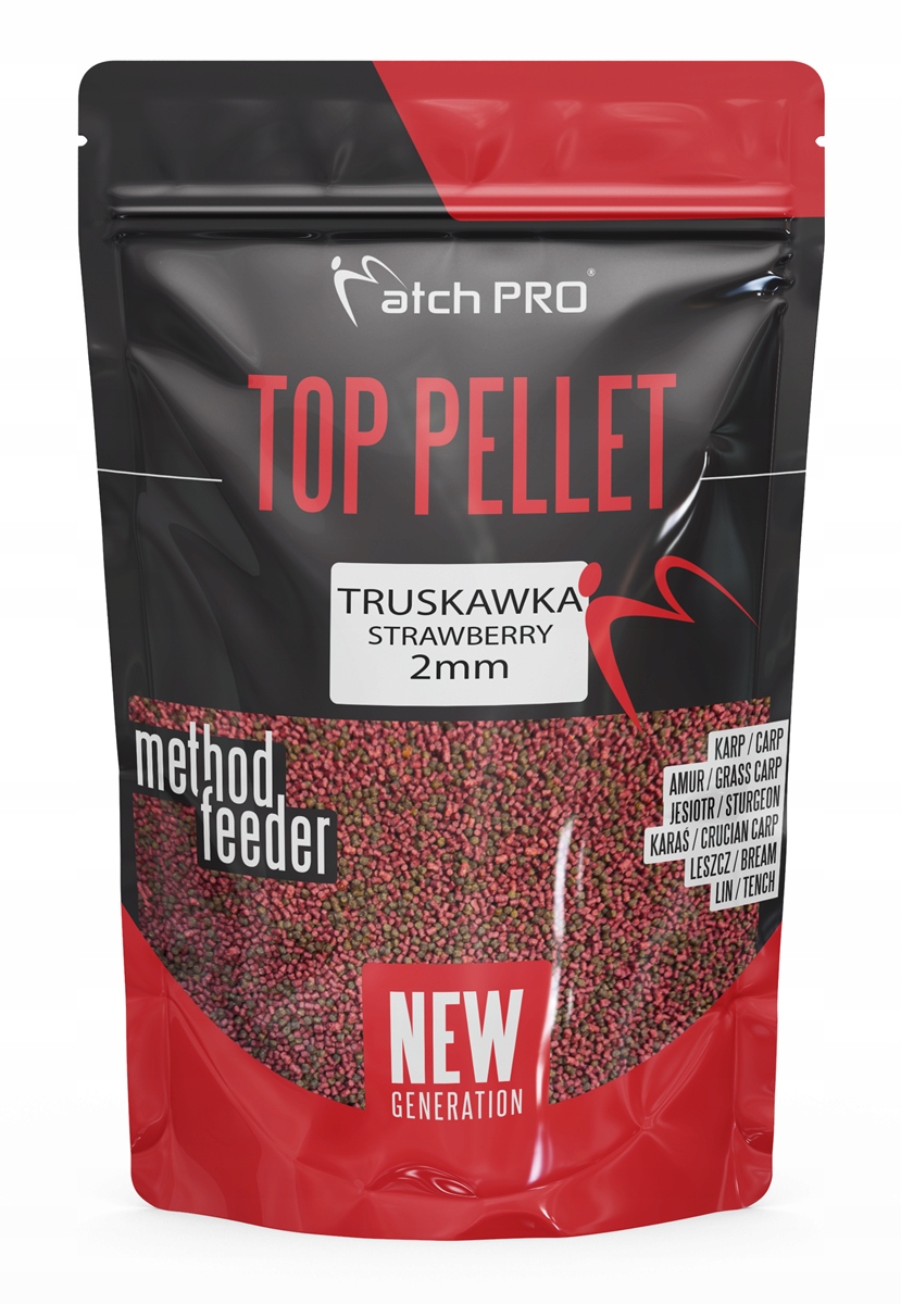Pellet Top Truskawka 2mm 700g Match Pro