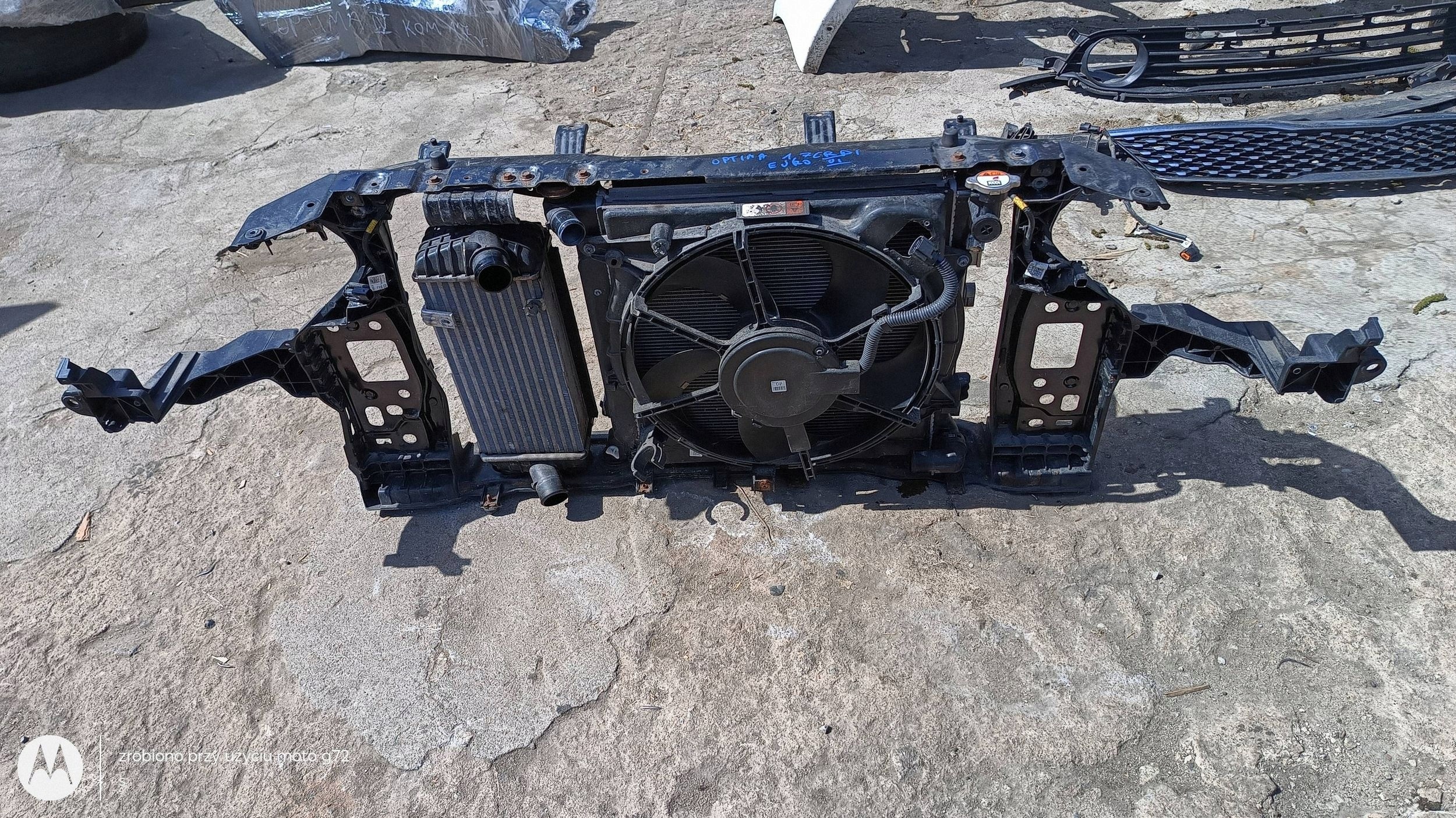 support panel for radiators pillar radiator condenser fan KIA OPTIMA IV 1.7 CRDI AUTOMAT