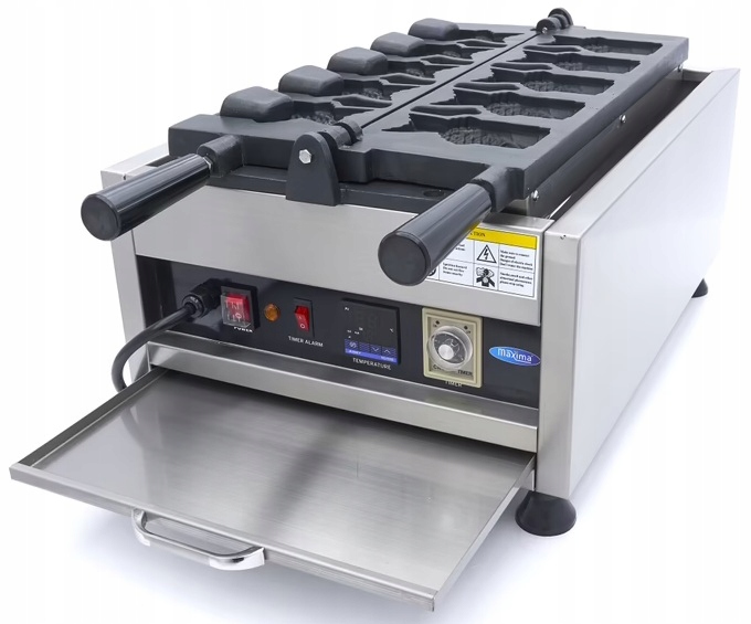 Gofrownica Gastronomiczna do Taiyaki Kształt Ryby 3200W Maxima 09374182