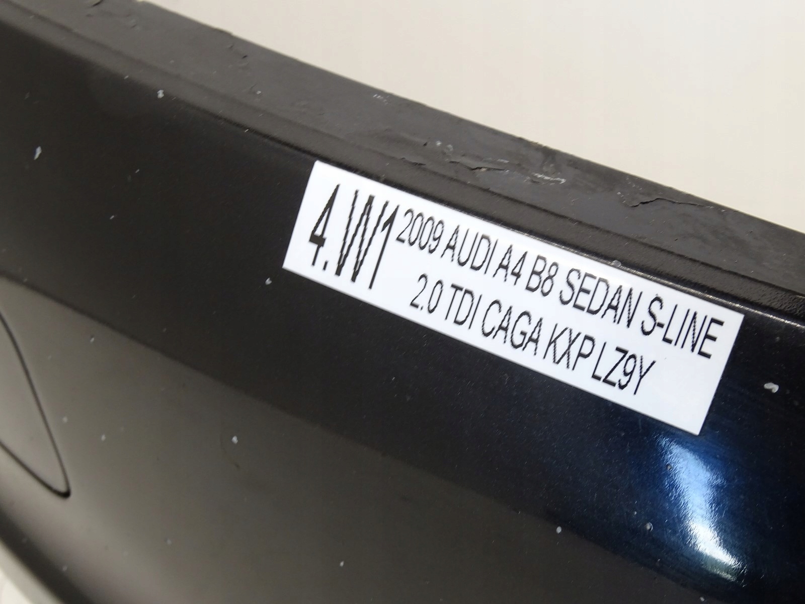 KPL bumper front front AUDI A4 B8 S-LINE LZ9Y