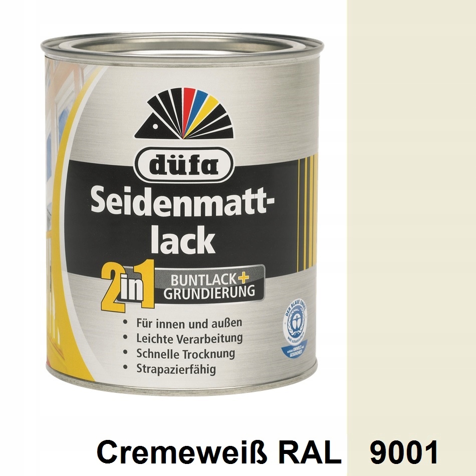 Emalia Drewno Metal PCV 0,75 l RAL 9001 BIEL KREMO