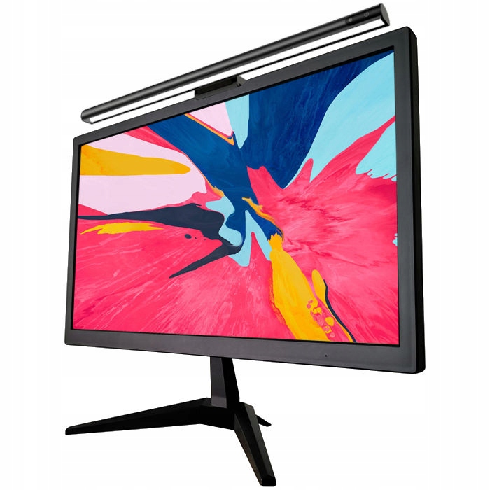 LAMPKA NA MONITOR DO MONITORA REGULOWANA Z UCHWYTEM USB-C LED 3-BARWY