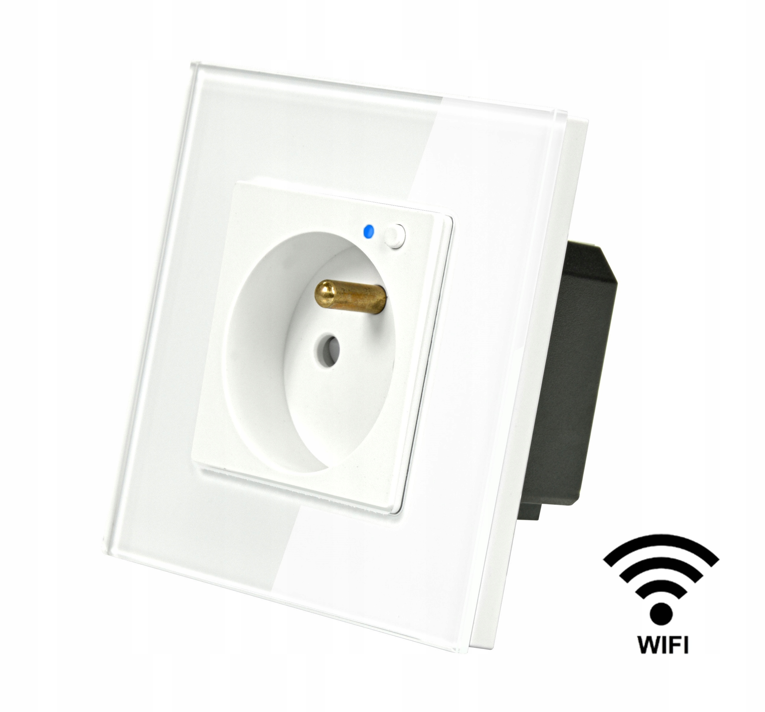 

Gniazdko Elektryczne Wifi Szklane Kontakt Tuya 16A