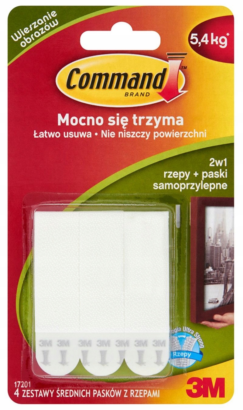 

Rzepy Command 17201 średnie do obrazów, 4szt. bi
