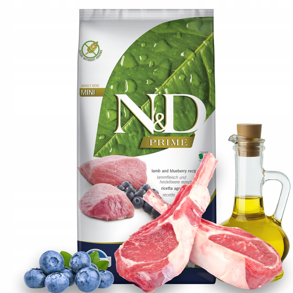 Nd Prime Lamb borówka 2,5kg mini adult Farmina