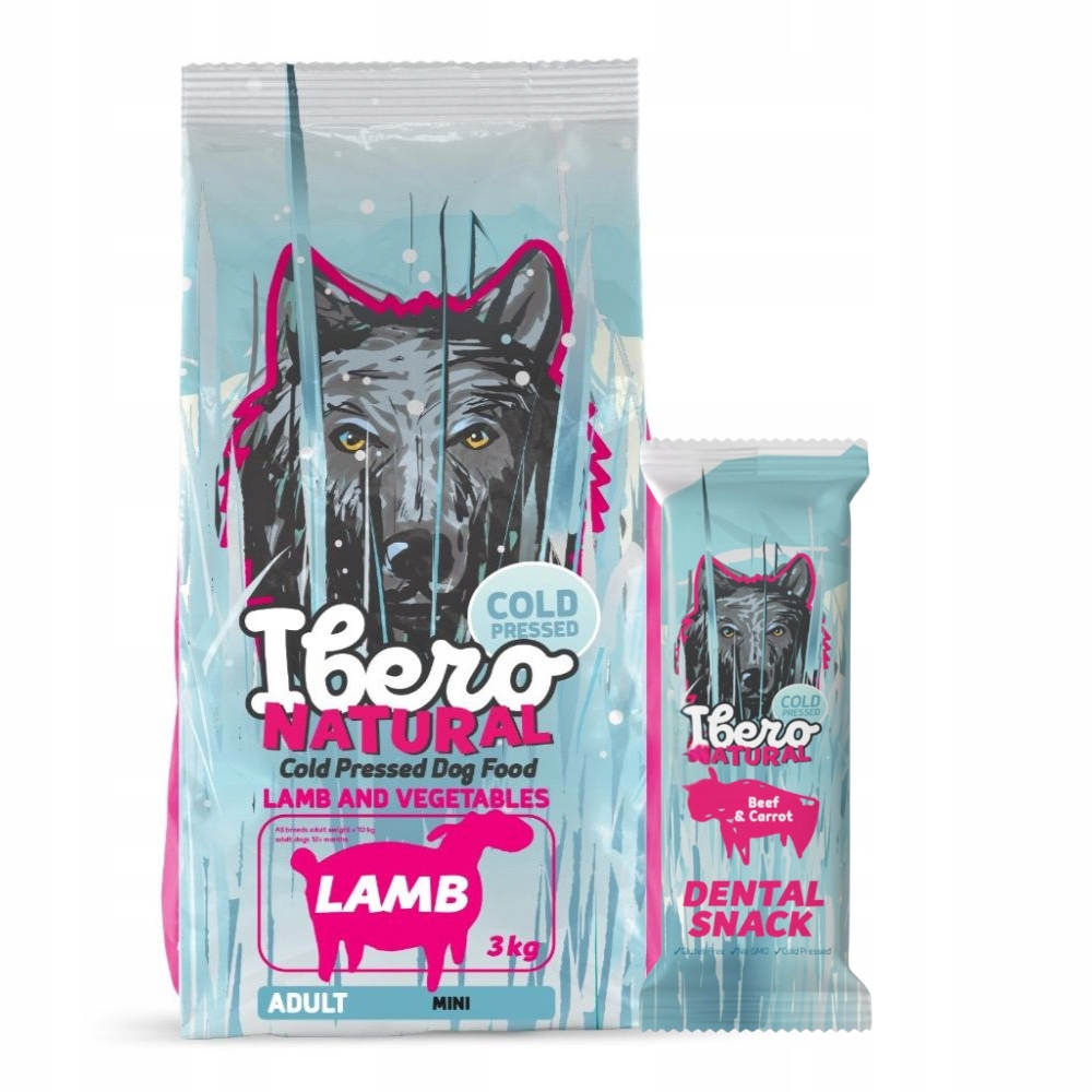 Levně Balíček pro psy malých plemen: Ibero Cold Press Lamb Dental Pamlsek