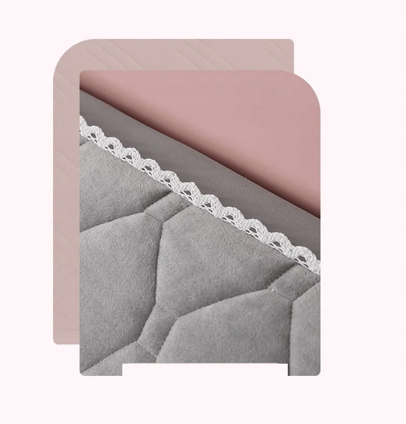 NORDIC PIKOWANY POKROWIEC NA ZAGŁÓWEK ŁÓŻKA OCHRONNY MIĘKKI 70x160CM Kolor obicia odcienie szarości