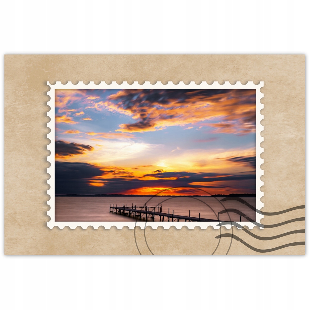 

Naklejki 90x60 Most Jezioro Zachód