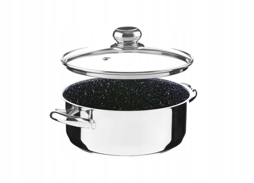 Rajnica s pokrievkou Kolimax Cerammax Pre Štandard granit čierny, 22 cm, 3,0