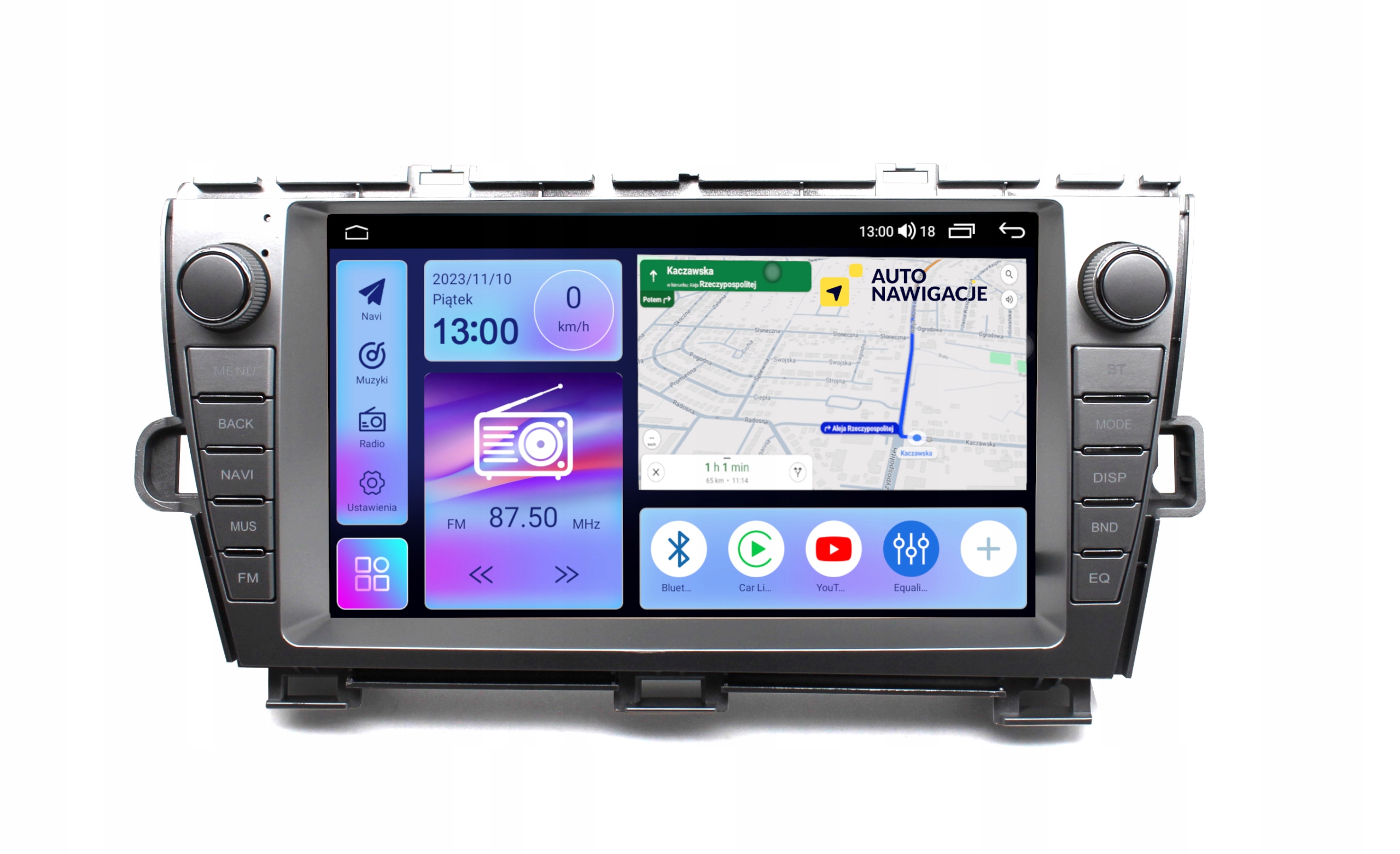 Radio Nawigacja Gps Toyota Prius III 2009-2015 Android Carplay 8/128 Gb