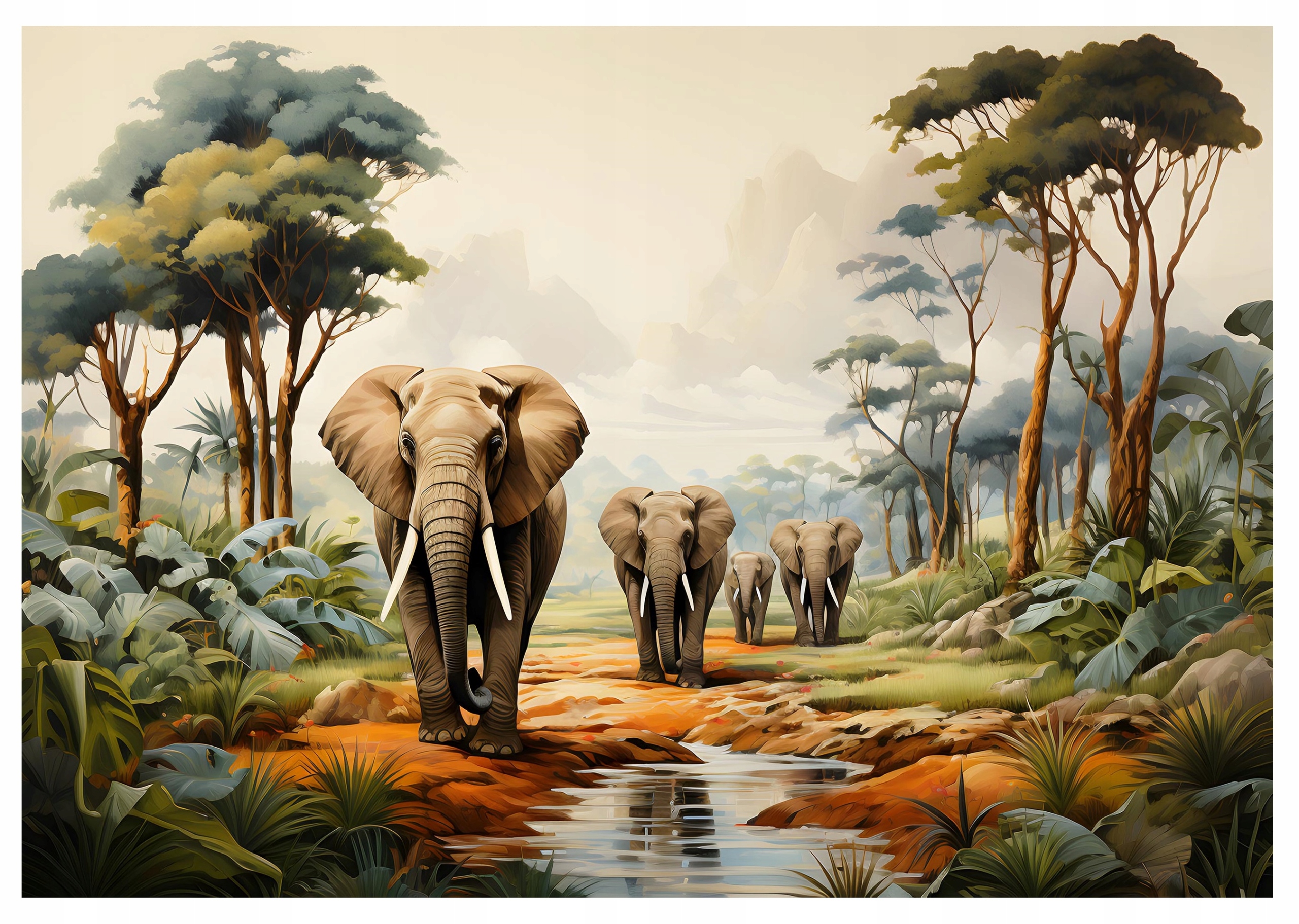 Fototapeta Pre Deti Slony Safari Príroda 416x254