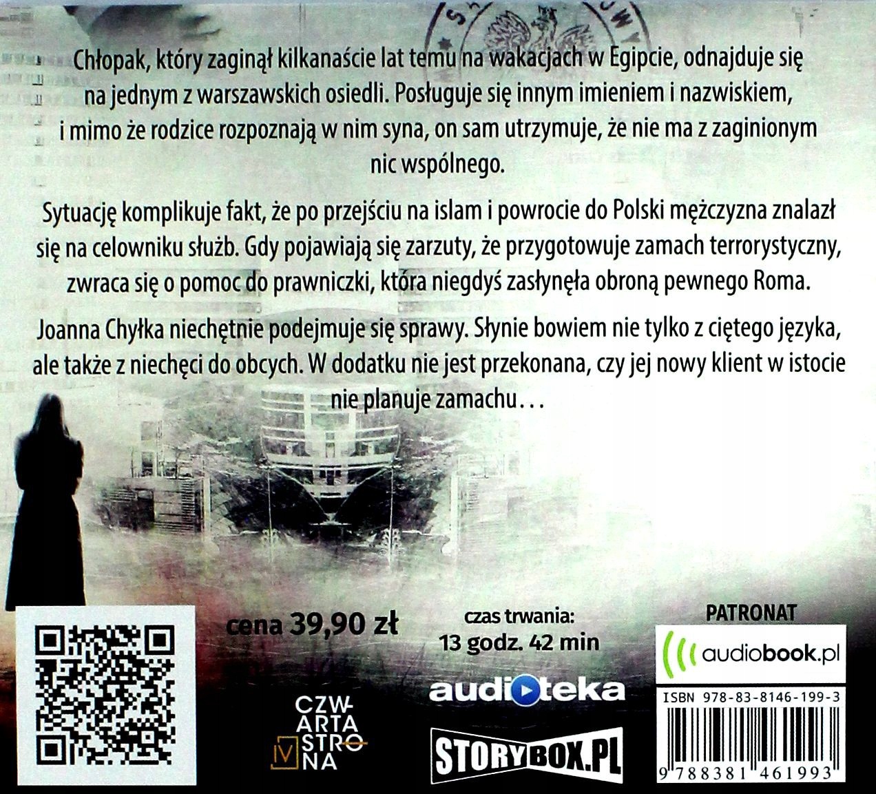 INWIGILACJA. SERIA Z JOANNĄ CHYŁKĄ (TOM 5) - REMIGIUSZ MRÓZ [AUDIOBOOK] Stan opakowania oryginalne