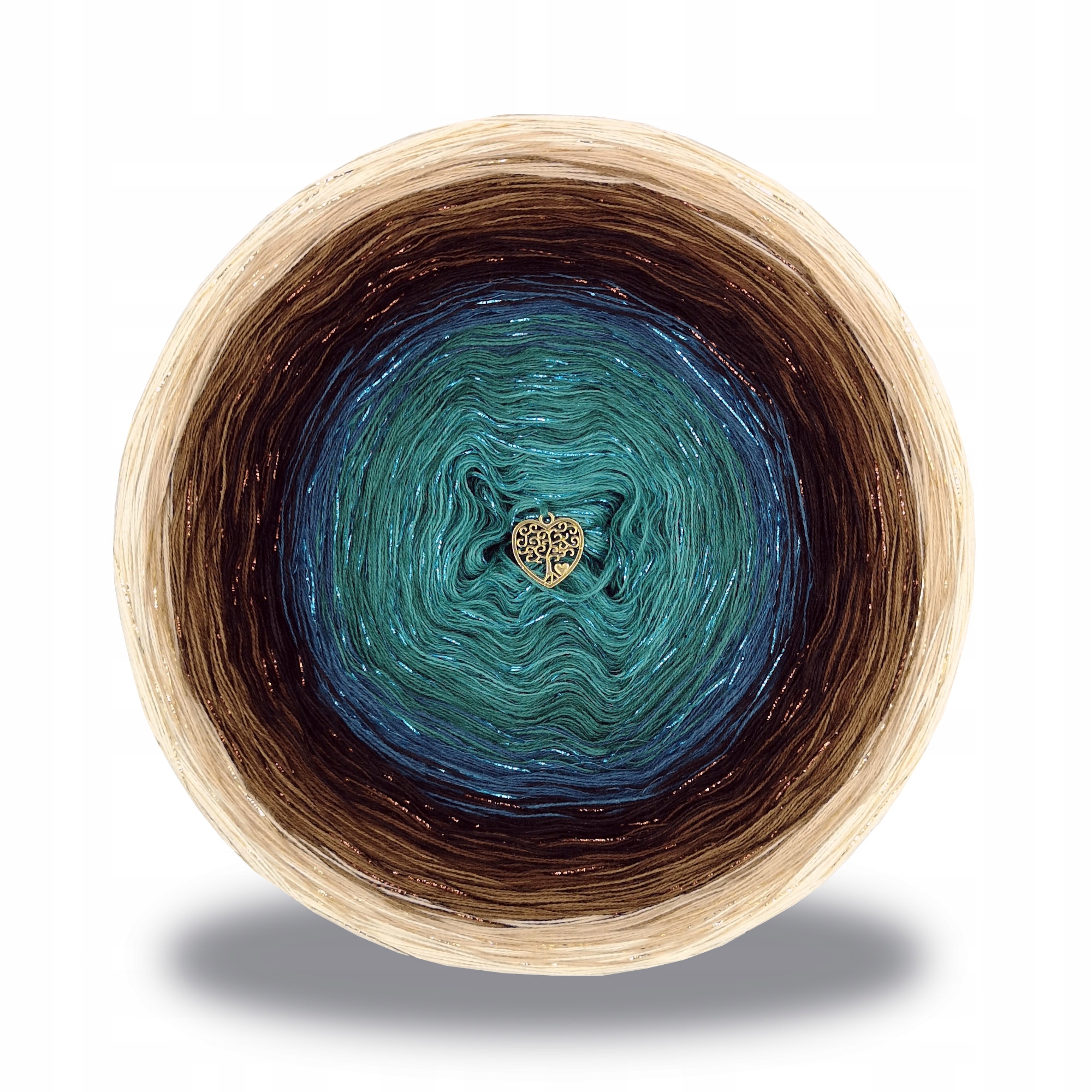 Příze bavlna akryl motůrek 3 nitě ombre vlastní volba variabilní lurex 1700m