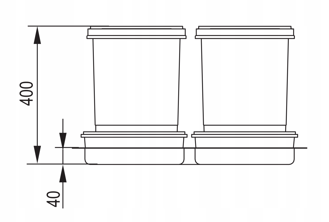 SORTOWNIK NA ŚMIECI KOSZE DO SEGREGACJI REJS 60 Marka Rejs