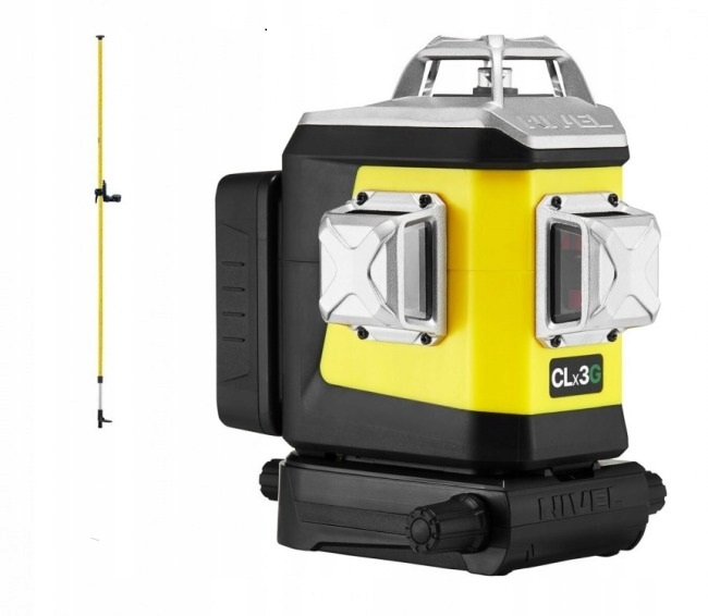 Nivel System Laser Krzyżowy CLx3G z tyczką LP-36 3x360