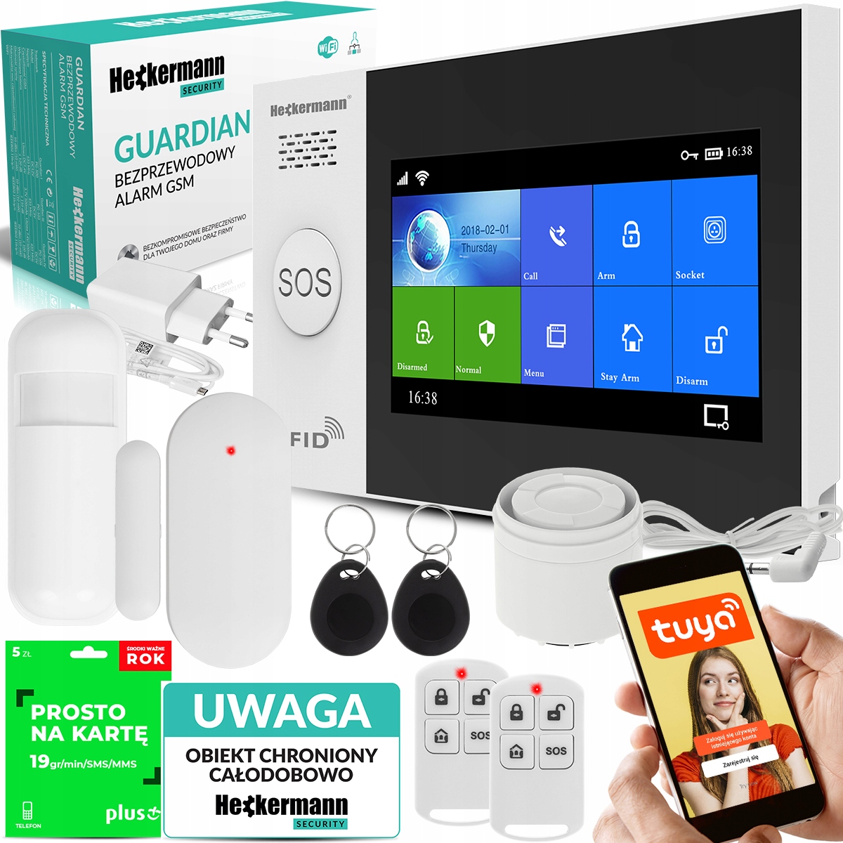Gsm alarm Heckermann Guardian V Tuya Box