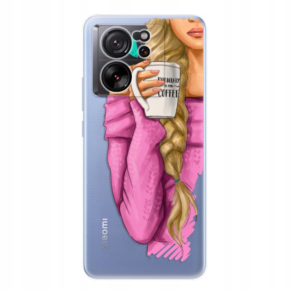 Silikonowe etui iSaprio My Coffe and Blond Girl Xiaomi 13T 13T Pro