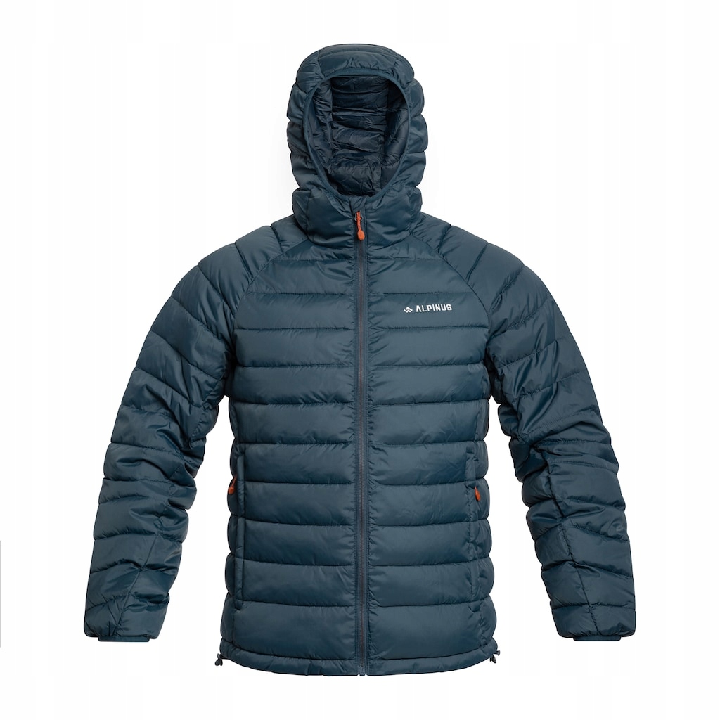 Alpinus Hozat zahřívací Zimní bunda s kapucí šedo-tmavomodrá XXL