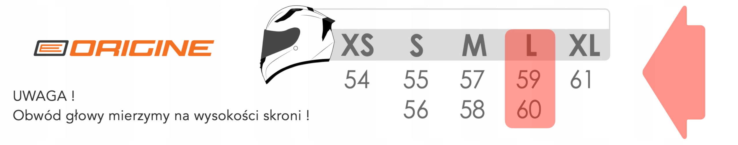 KASK MOTOCYKLOWY Z INTERCOMEM ROZ M ORIGINE PALIO Obwód głowy 57-58 cm