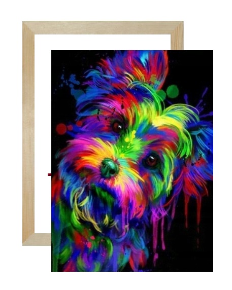 

Ramka 25X35 Drewniana Diamentowy Haft Mozaika