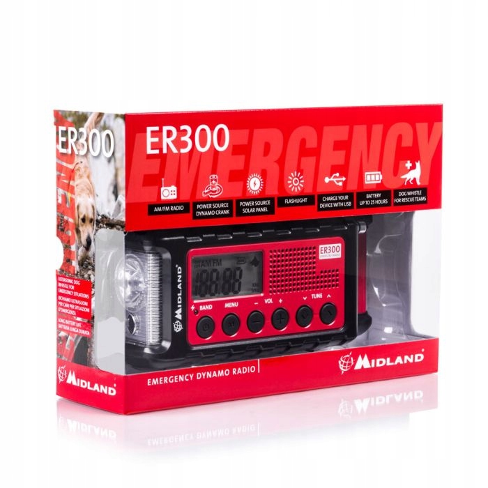 Radio Midland ER300 Premium Solar 4w1 POLSKA DYSTRYBUCJA SKLEP
