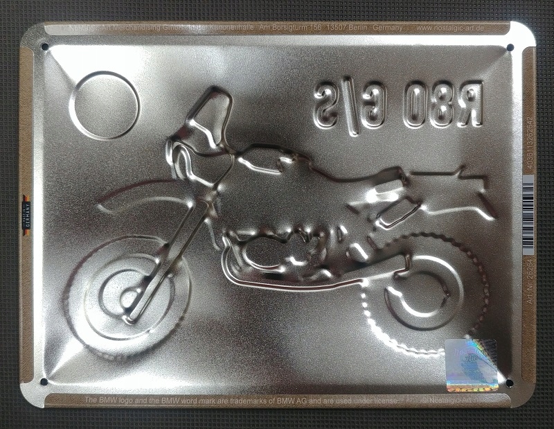 Tablica szyld BMW R80 G/S metal prezent 15x20 Waga produktu z opakowaniem jednostkowym 0.31 kg