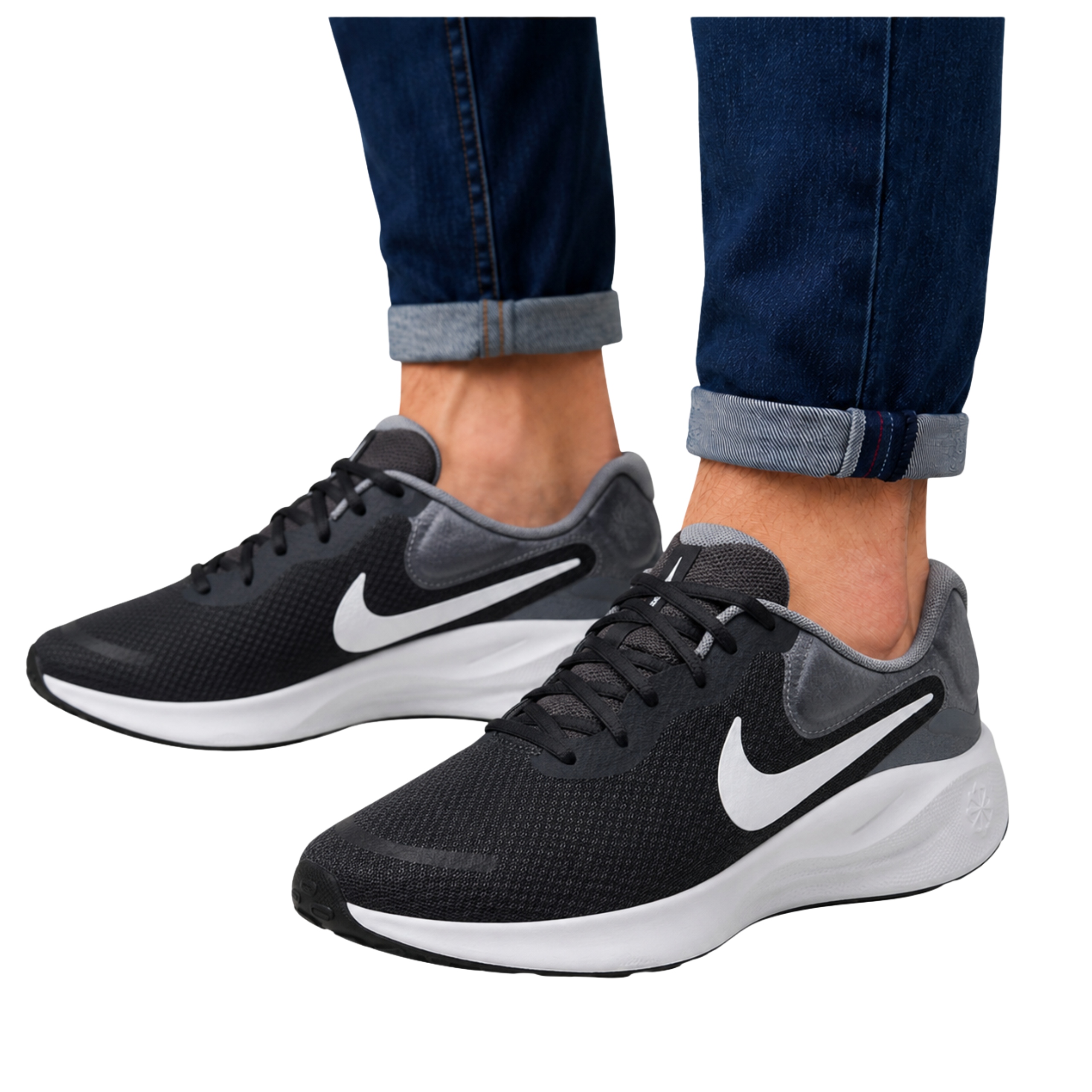 buty męskie Nike do biegania Szare sportowe treningowe
