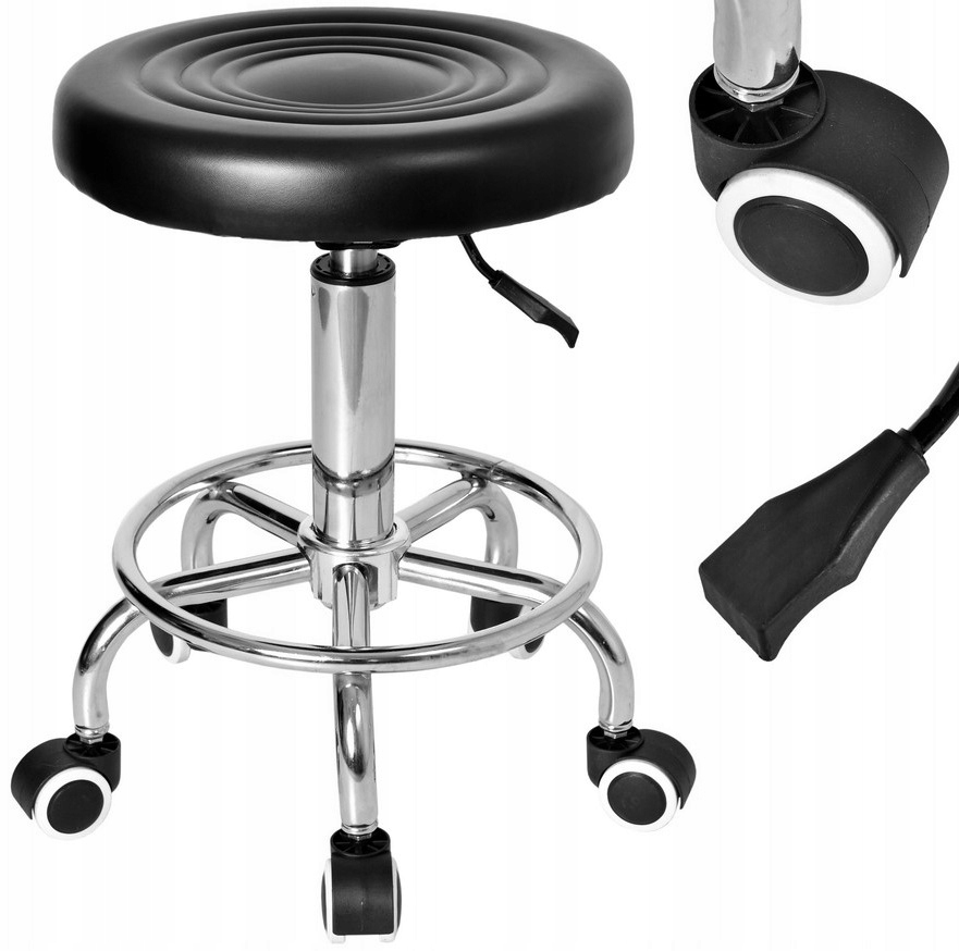 Hoker Kosmetická Stolička Kadeřnická Barová Stolička Na Kolečkách Otočná
