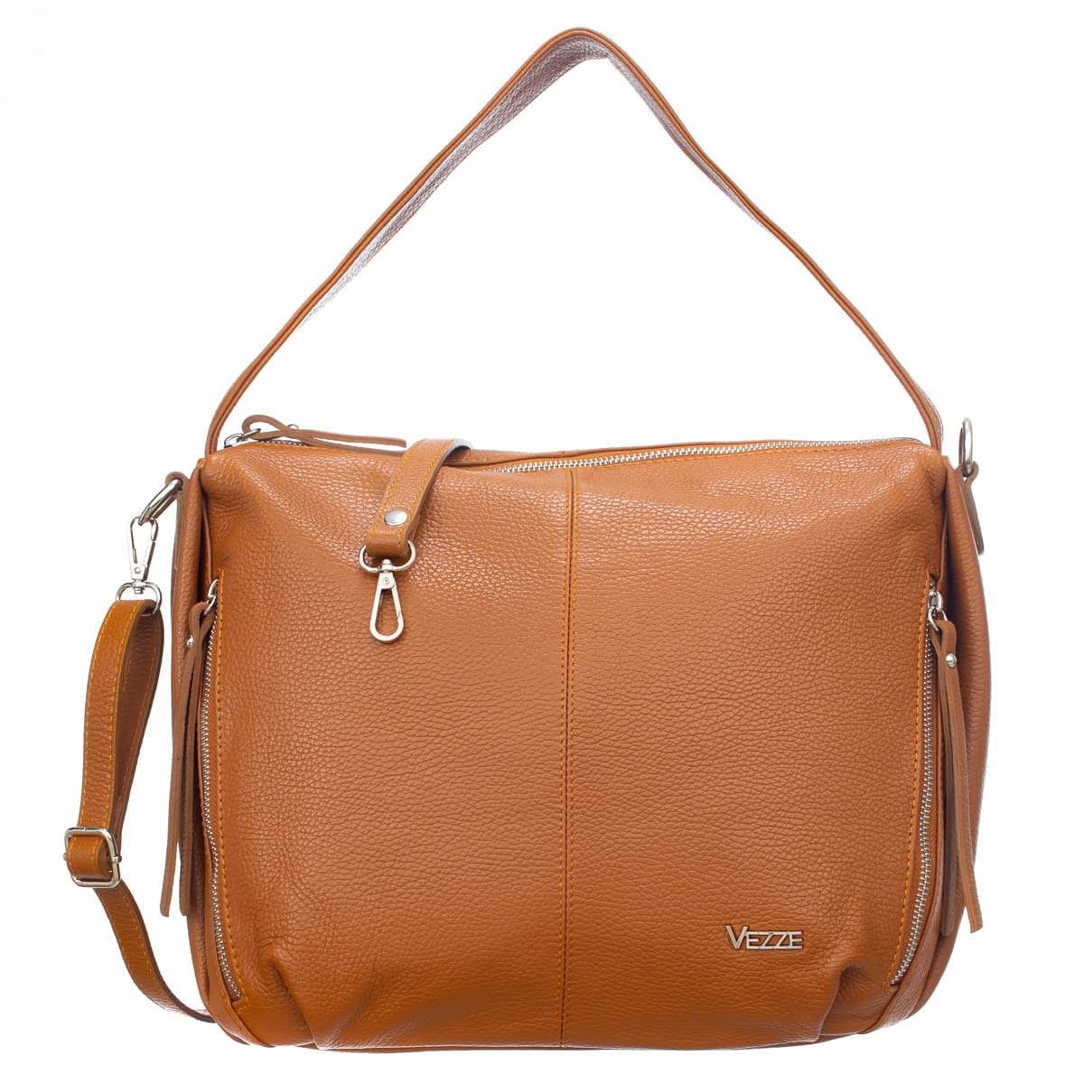 Torebka Skórzana Vezze Conta Ruda