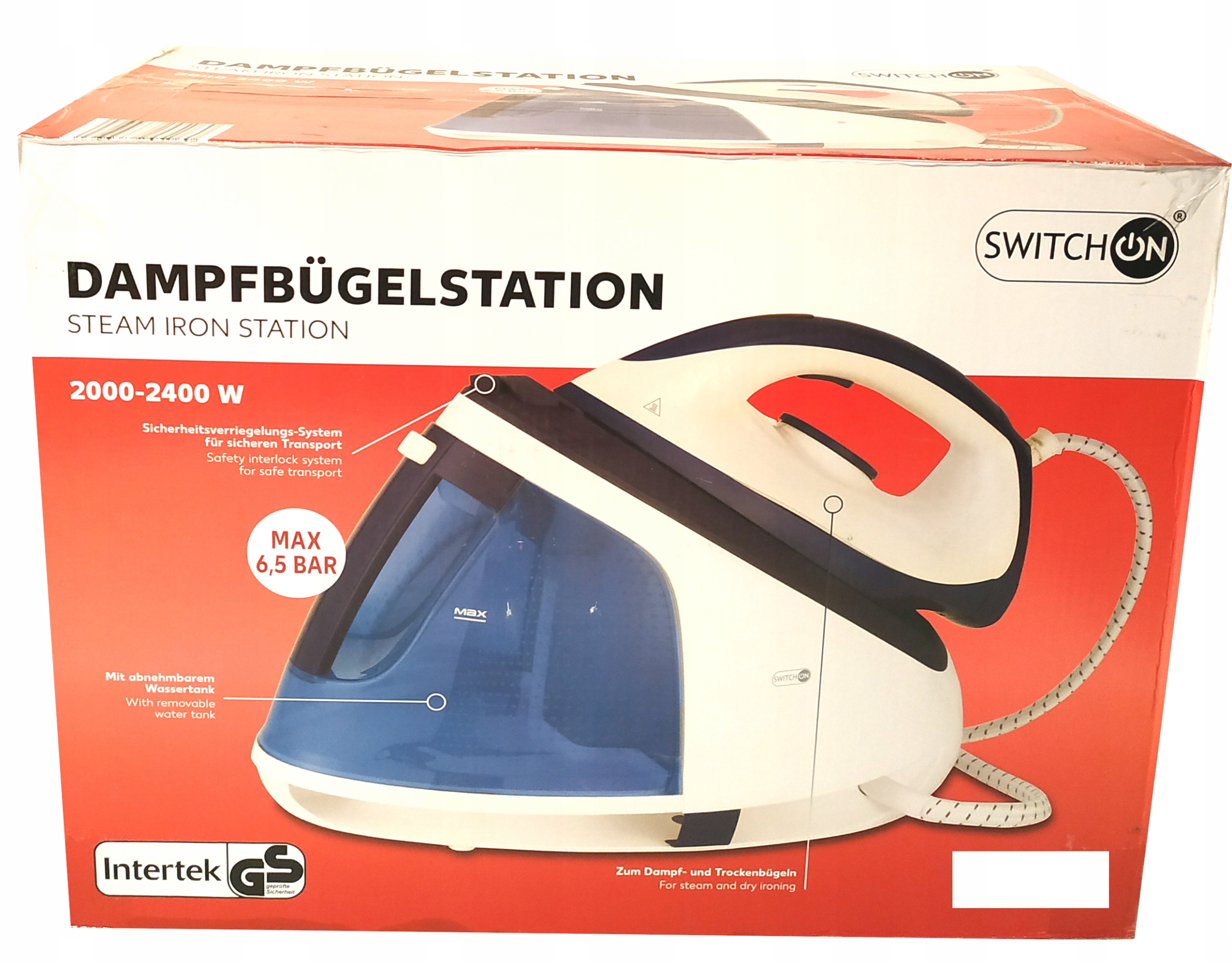 Stacja parowa Switch On STS-A0301 2400 W