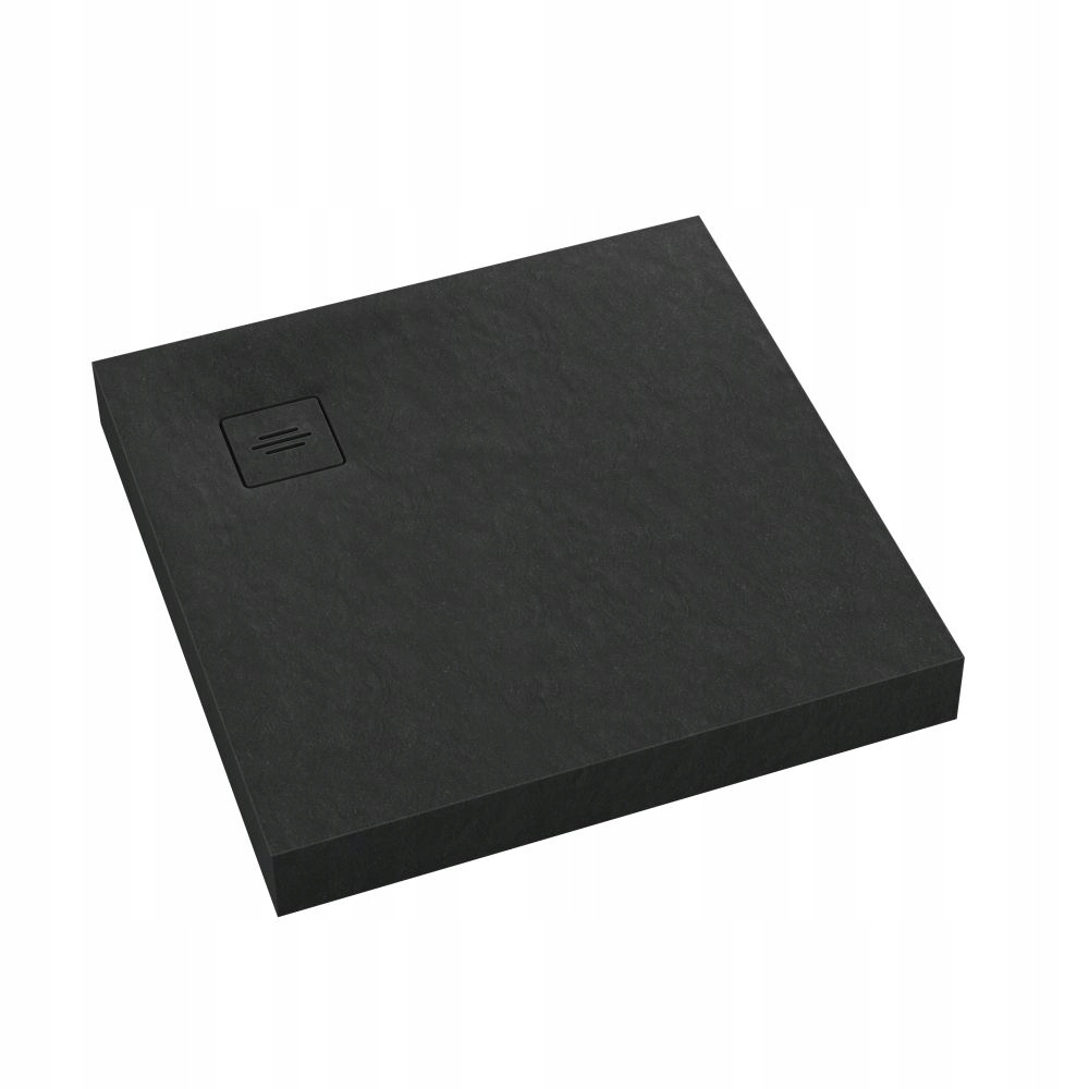 Sprchová vanička Stabilsound Plus, Black Stone, 100 x 100 x 12 cm, čtvercová
