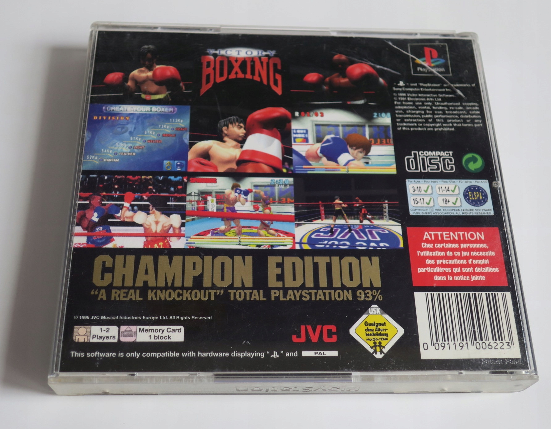 PS1 VICTORY BOXING CHAMPION EDITION PLAYSTATION 1 Producent inny