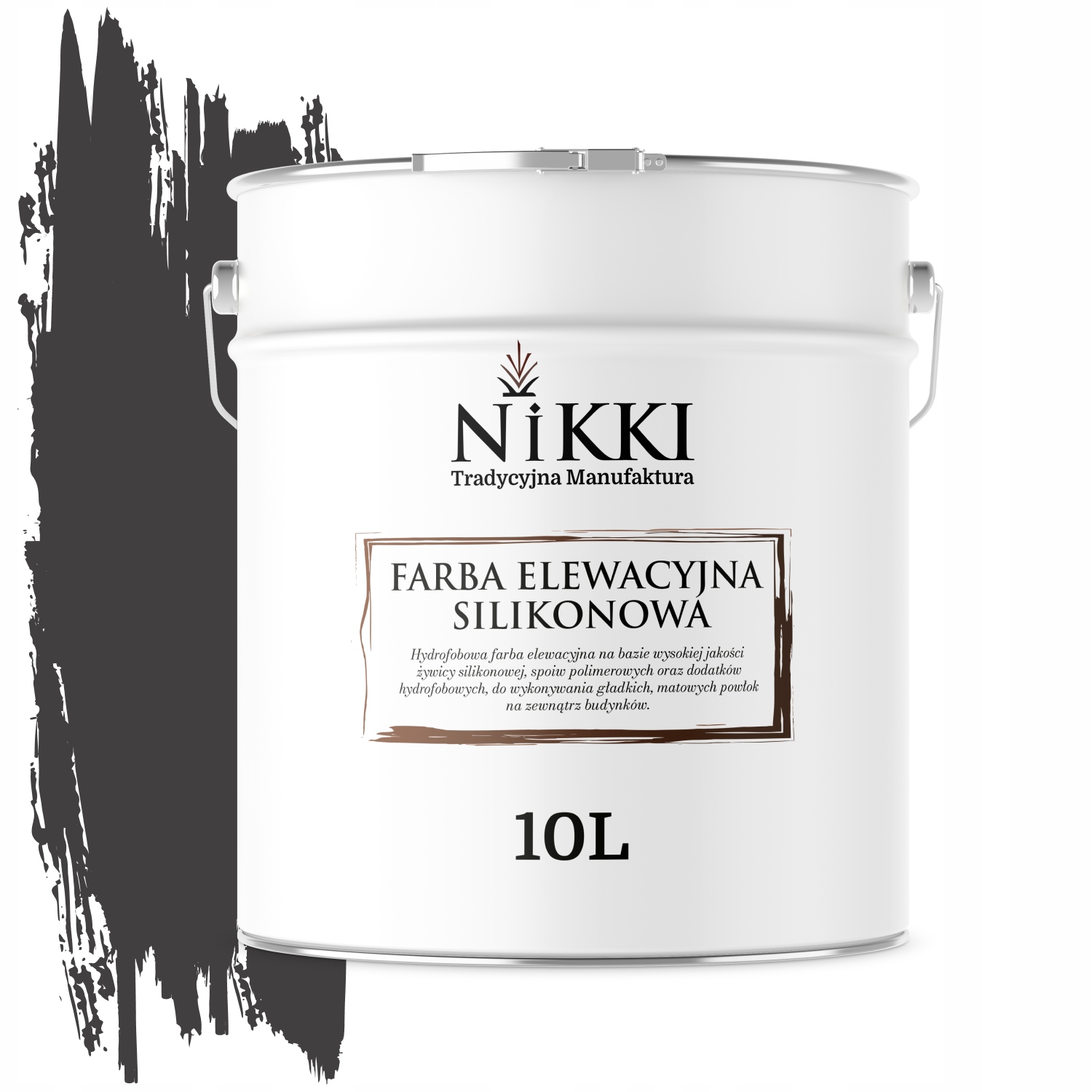 Fasádna farba na omietku 10L Vonkajšia Uv čierna Rôzne farby