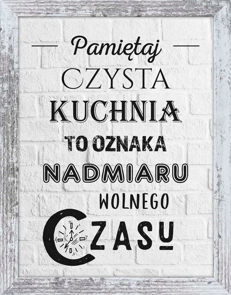 

Nowoczesne Obrazy Z Napisami Na Ścianę W Ramie