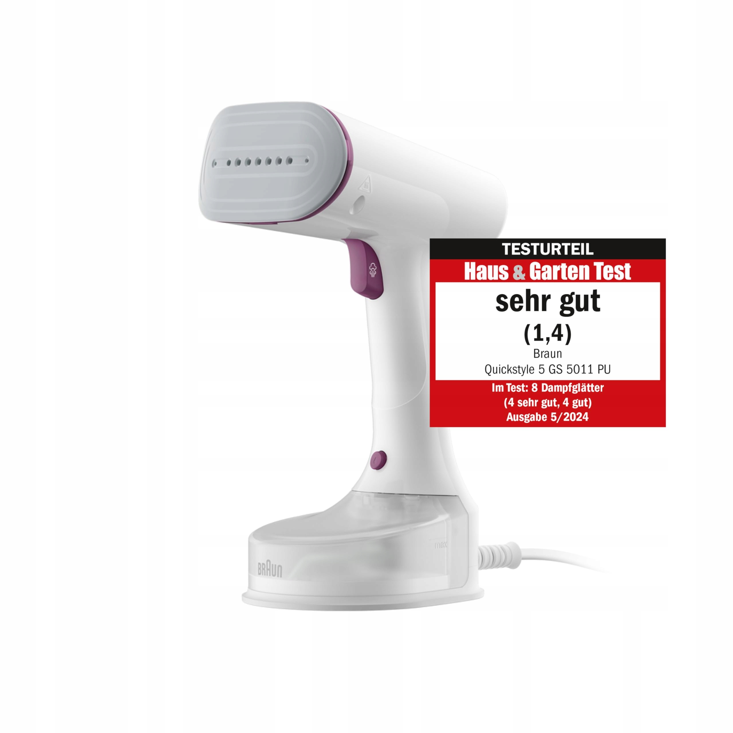 BRAUN QuickStyle 5 GS5011PU Steamer 1200W 150ml 45 Sekund Gotowy