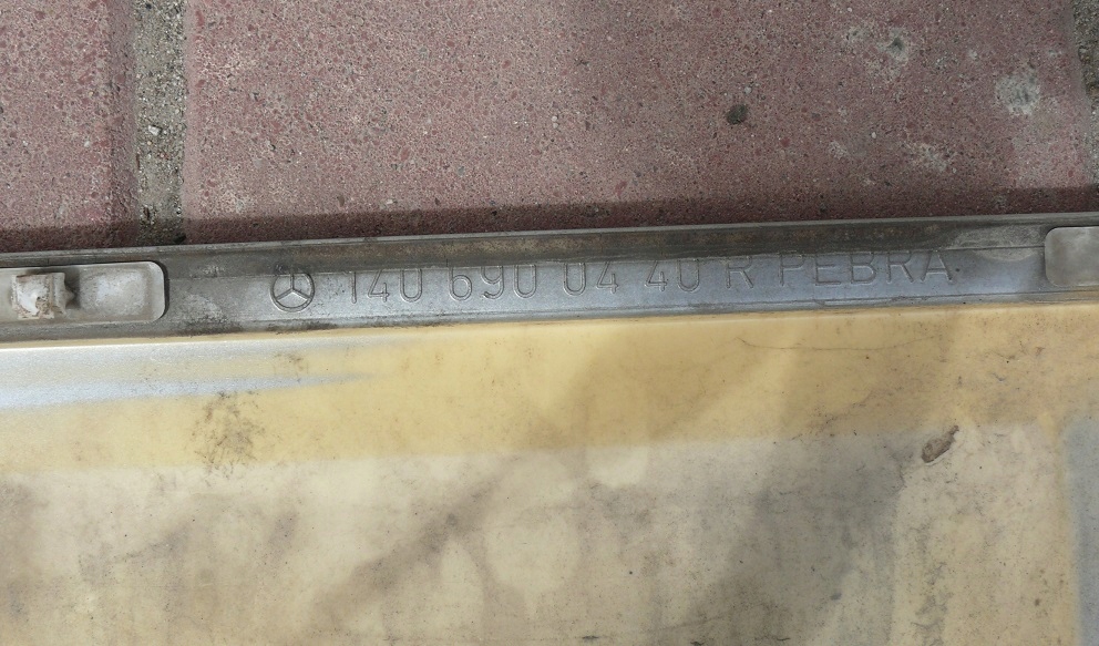 moulding door right front MERCEDES W140 S-KLASA