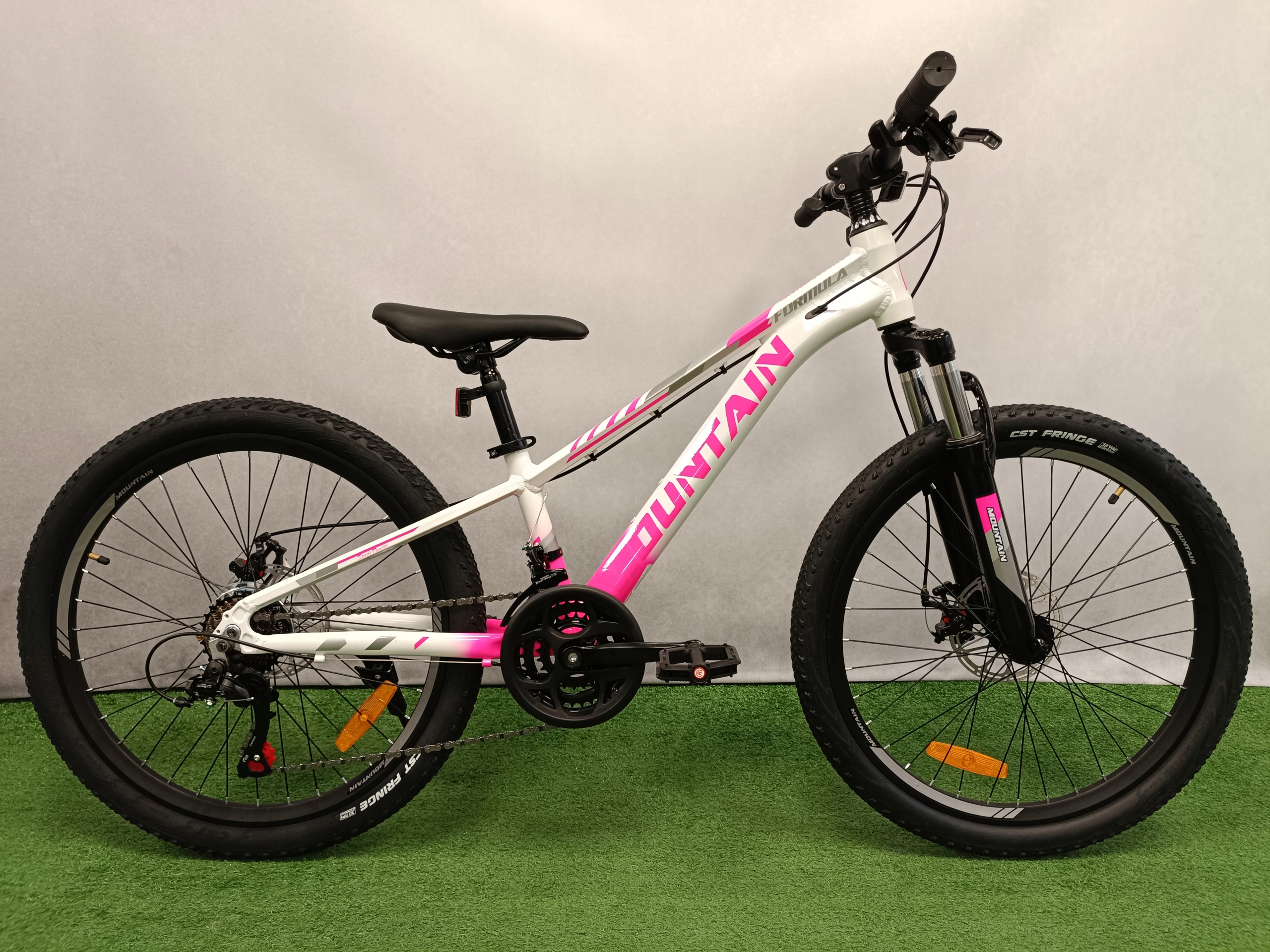 Rower górski dziewczęcy Mountain 24" rama alum.11" 120-145cm Tarcze