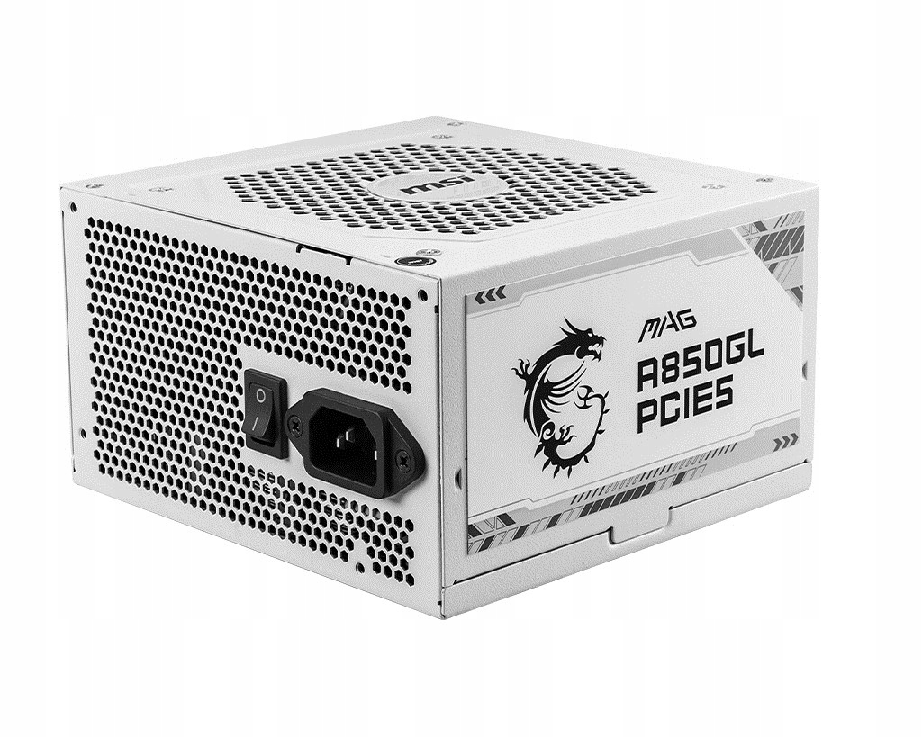 Napájecí zdroj Msi Mag A850GL PCIE5 850W White 80 Gold