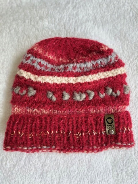 Čepice Mea červená handmade