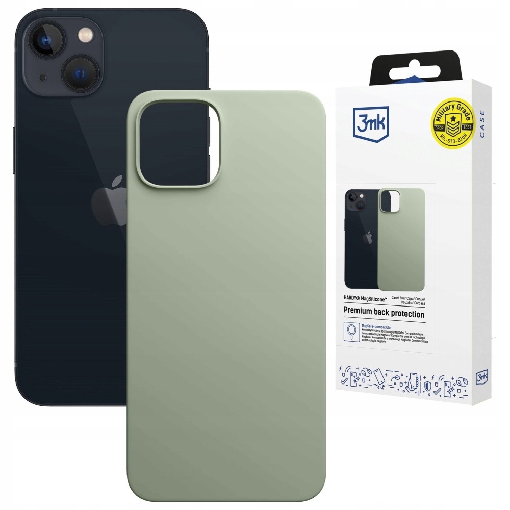 Etui 3MK Hardy MagSilicone do Apple iPhone 15 zielony