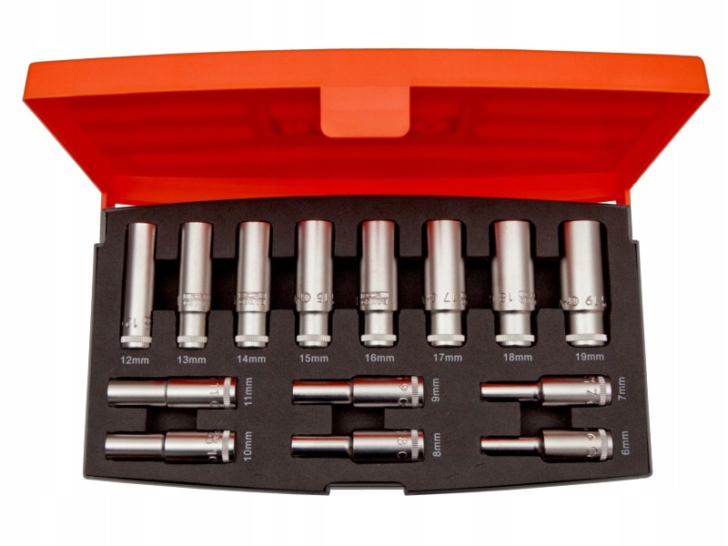 Sada 12-hranných nástavcov 3/8", 6-19 mm, 14 ks Bahco [S1214L]